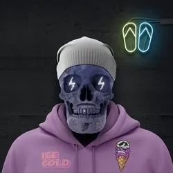 Cool Skull Club Vibrants #543