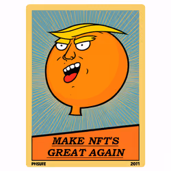 Orange Trump Trading Cards