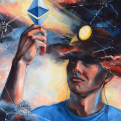 ØxMiner #01/16 Fine crypto art, limited edition print on canvas