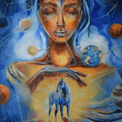 ethEra and U #04/16 Fine crypto art, limited edition print on canvas