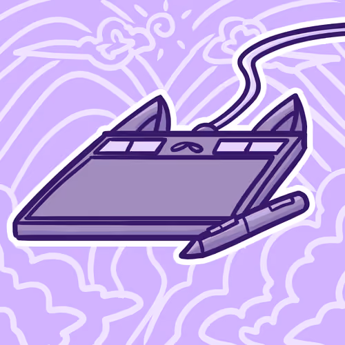 Drawing Tablet Cat
