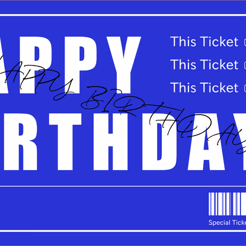 Birthday Tikect 2023