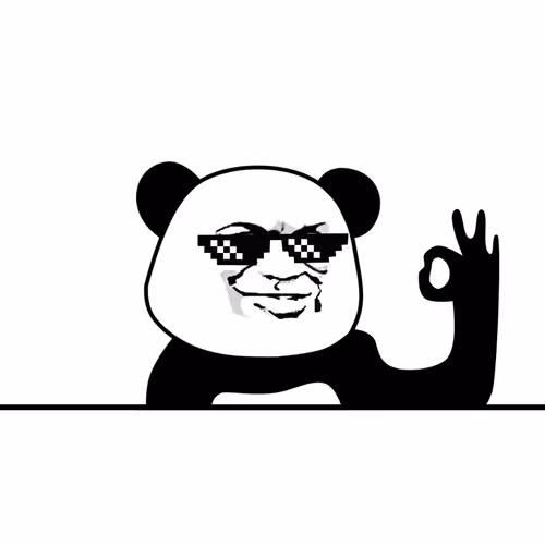 Pandamansticker