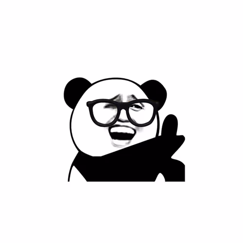 Pandamansticker