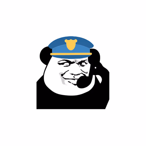 Pandamansticker