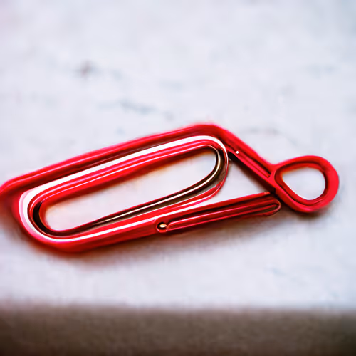 Red Paper Clip