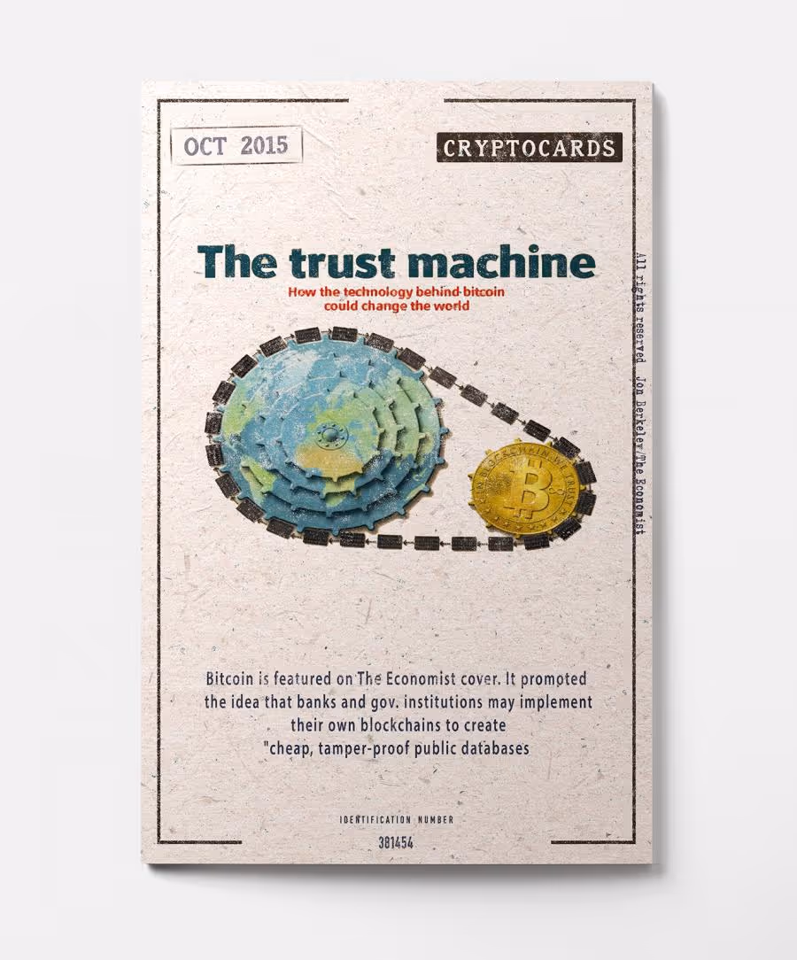 Bitcoin covered on The Economist