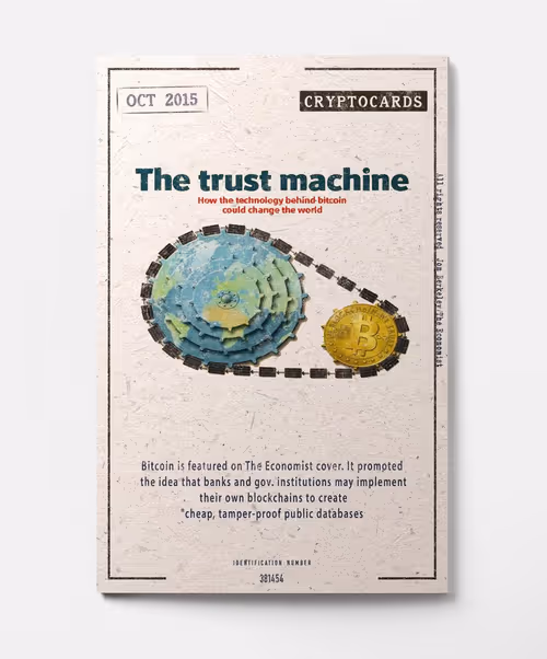Bitcoin covered on The Economist