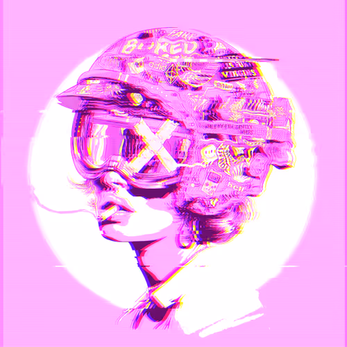 #4 - Pink with Distortion