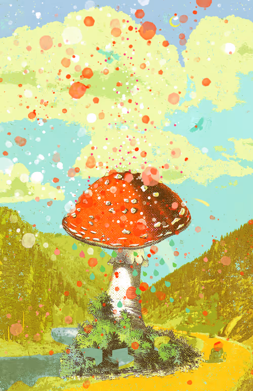 VINTAGE MUSHROOM