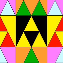 Triangles of Legend in Squares V2 YBGOPBR