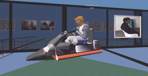 MANETAS STUDIO IN ACTIVE WORLDS, 1998