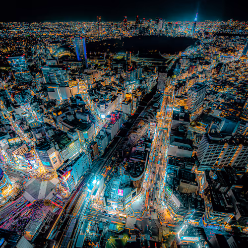 Shibuya Cyber Night View