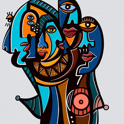 Cubist Figure