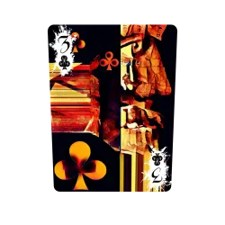 DEKT - Three of Clubs - @ArtAsAnarchy