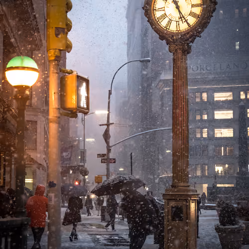 A Snowy Commute