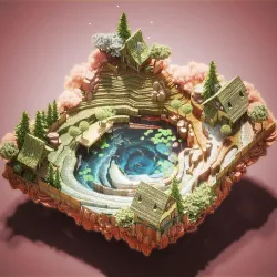 Voxel Painting#1 - Rose Valley 🎨