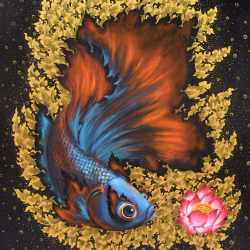 Siam fighting fish (Betta)