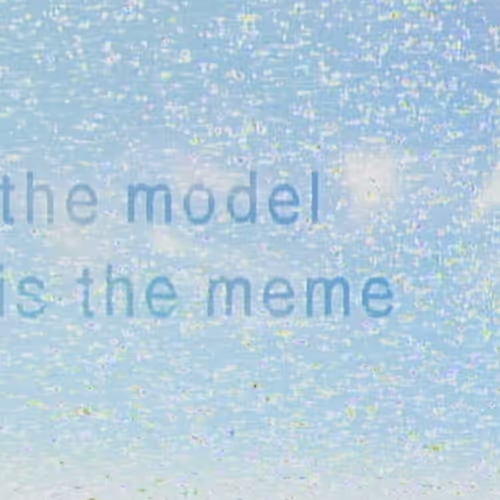 The Model Is The Meme