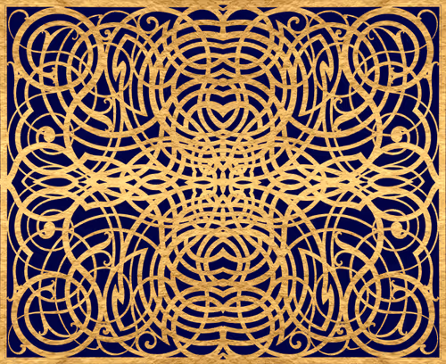 Gold ornament