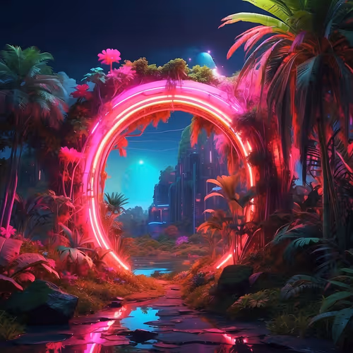 Ethereal Neon Solarpunk