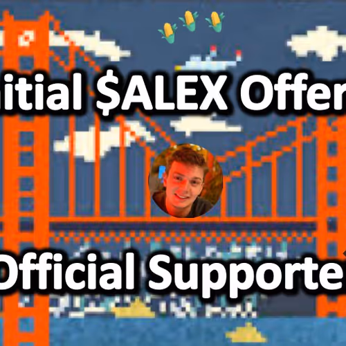 Initial $ALEX Offering Official Supporter