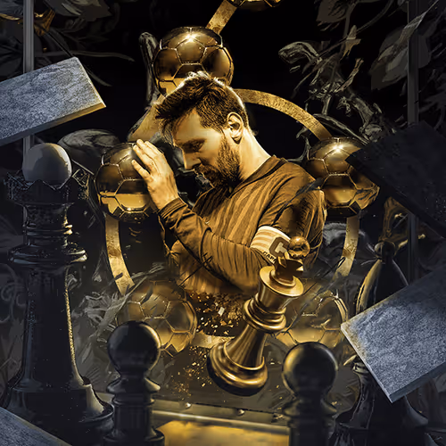 Leo Messi King Piece