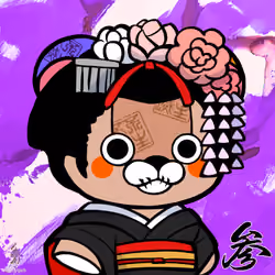 Calligraphy Art Bear 3-15