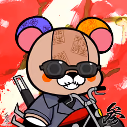 Calligraphy Art Bear 3-89