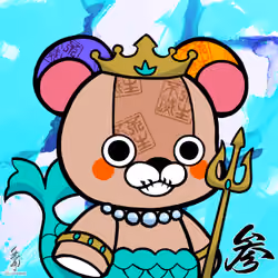 Calligraphy Art Bear 3-53