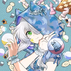 Eva - Cat blue #0190