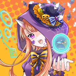 Bridget - Halloween purple #1709