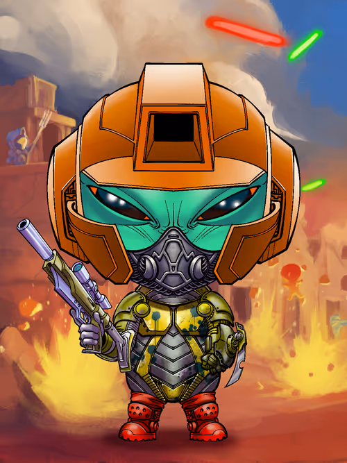 War Mars Soldier #9966