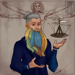 Inventors NFT #932 - Leonardo da Vinci