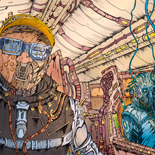 Nik travels in the cyberpunk world