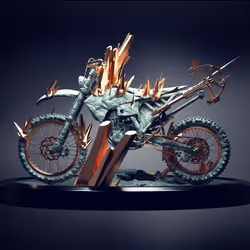 Copper Crystal Bike