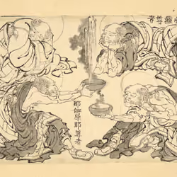 "The Buddha’s direct disciples (arhats): Rāhula, Panthaka, Nāgasena and Vajriputra"