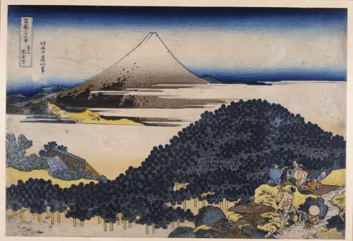 "Cushion Pine at Aoyama, from the series Thirty-six Views of Mt. Fuji"