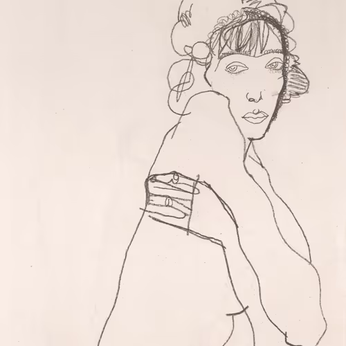 Nude Girl with Crossed Arms