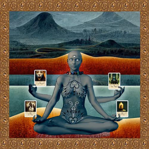4 Major Arcana spreads draw from the Blue Goddess Tarot Deck