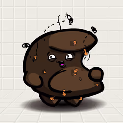 Sinker Encrapment Brown Sausage Shit with Worms