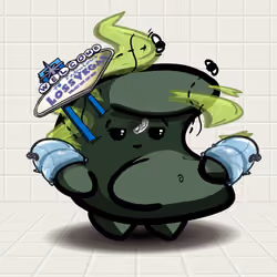 Floater Think It Don't Stank Green Sausage Shit with Quarter and Loss Vegas