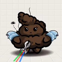 Floater Not Now Brown Fat Shit with Butt Plug