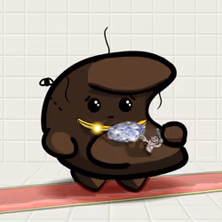 Royal Flush Not Now Brown Sausage Shit with Wedding Ring and Troll
