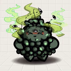 Sinker Sphincter Siren Green Dingleberries Shit with Glow in the Dark Stars and 8 Ball