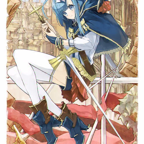 不機嫌な少女騎士