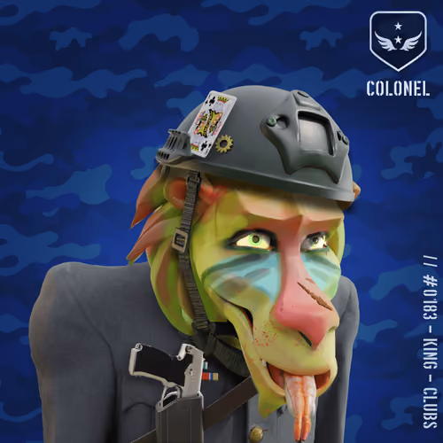 Happy Zombie Colonel Baboon #183