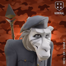 Happy Albino General Baboon #25