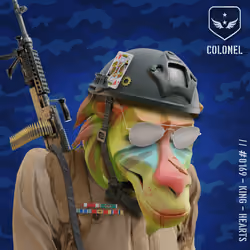 Happy Zombie Colonel Baboon #169