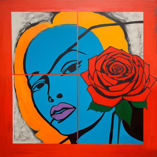 Framed In Roses By Klara Of The Laughing Roses